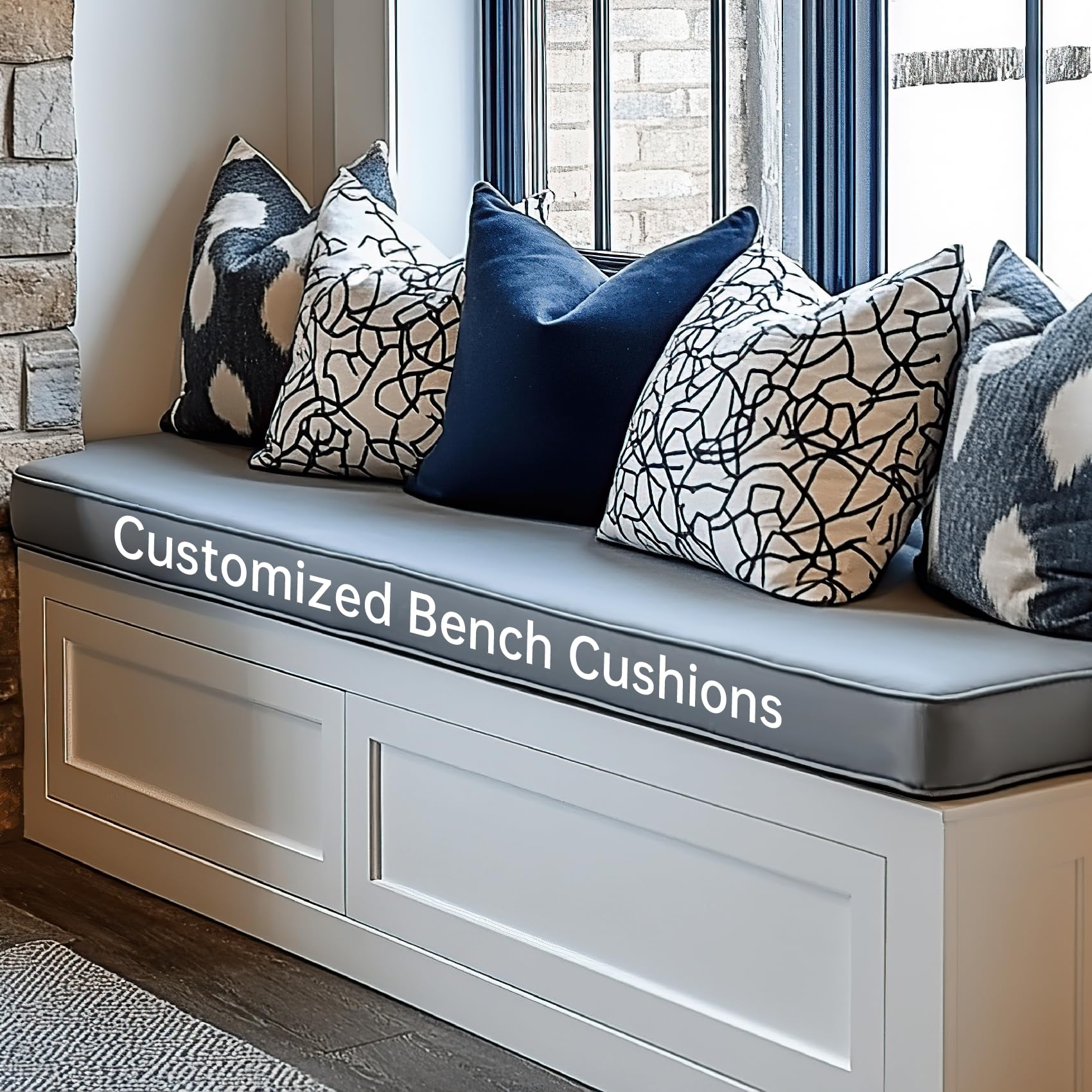 Custom Size Bench Cushion – Indoor & Outdoor