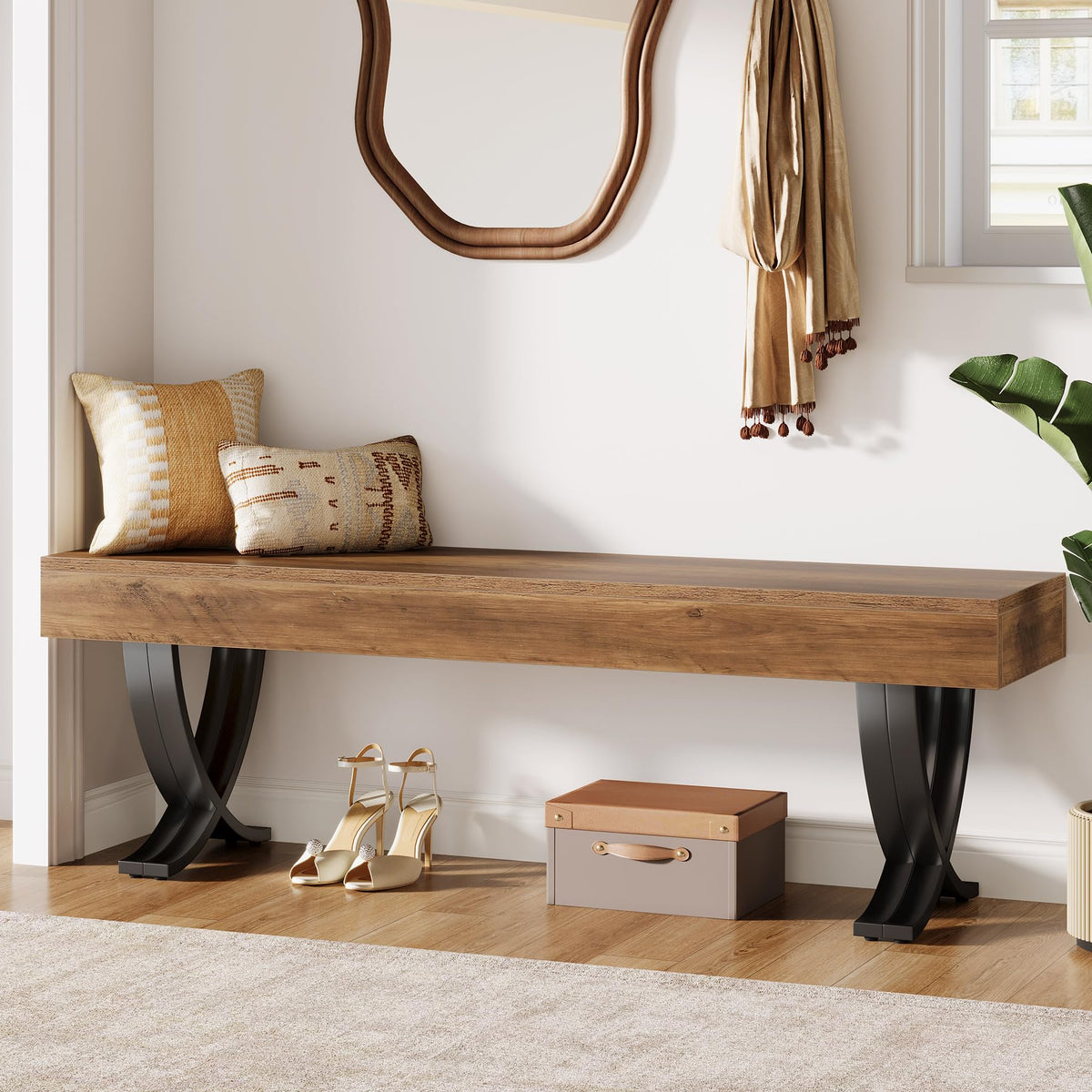 Industrial Entryway Bench