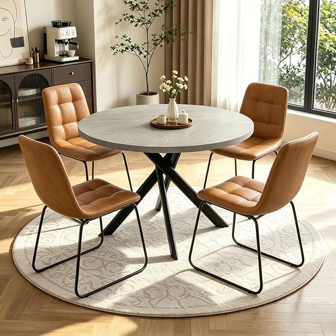 Round Dining Table Set for 4