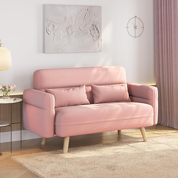 46" Mid-Century Loveseat Sofa