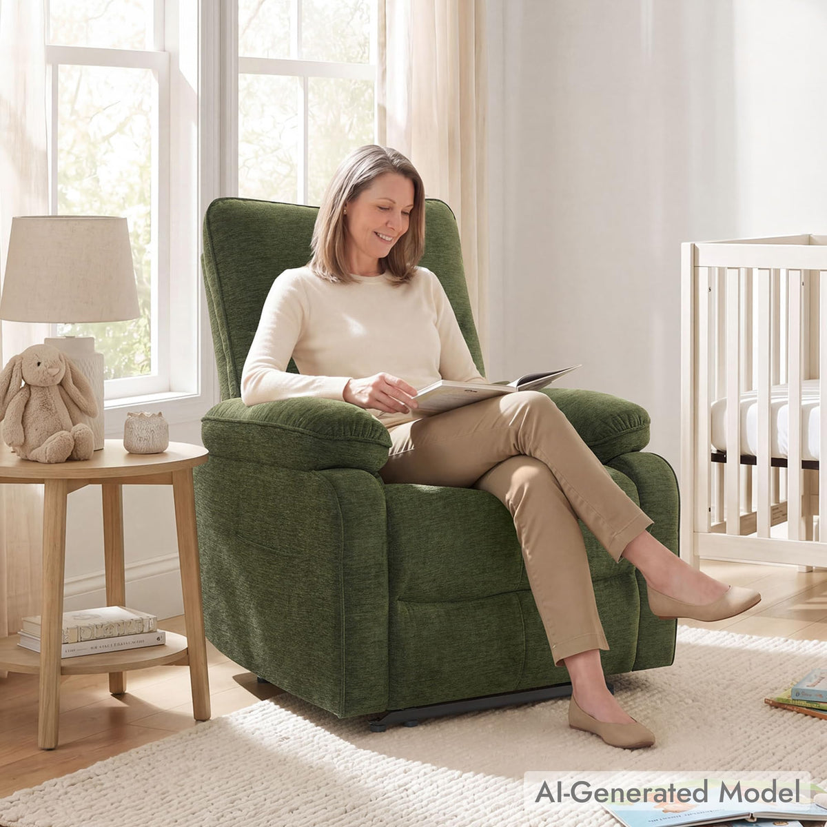 Green Wall Hugger Recliner