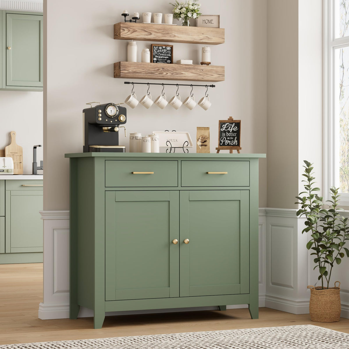 Farmhouse Kitchen Storage Cabinet