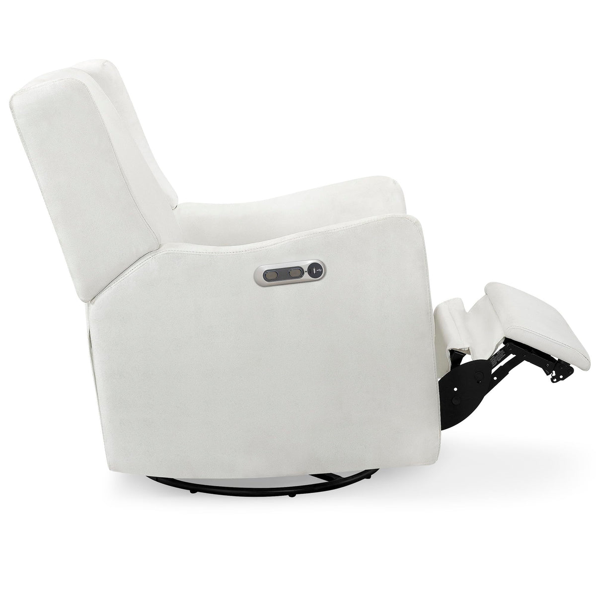 Delta Children Mercer Electronic Power Recliner and Swivel Glider with USB Port in LiveSmart Performance Fabric - Water Repellent & Stain Resistant, Pearl