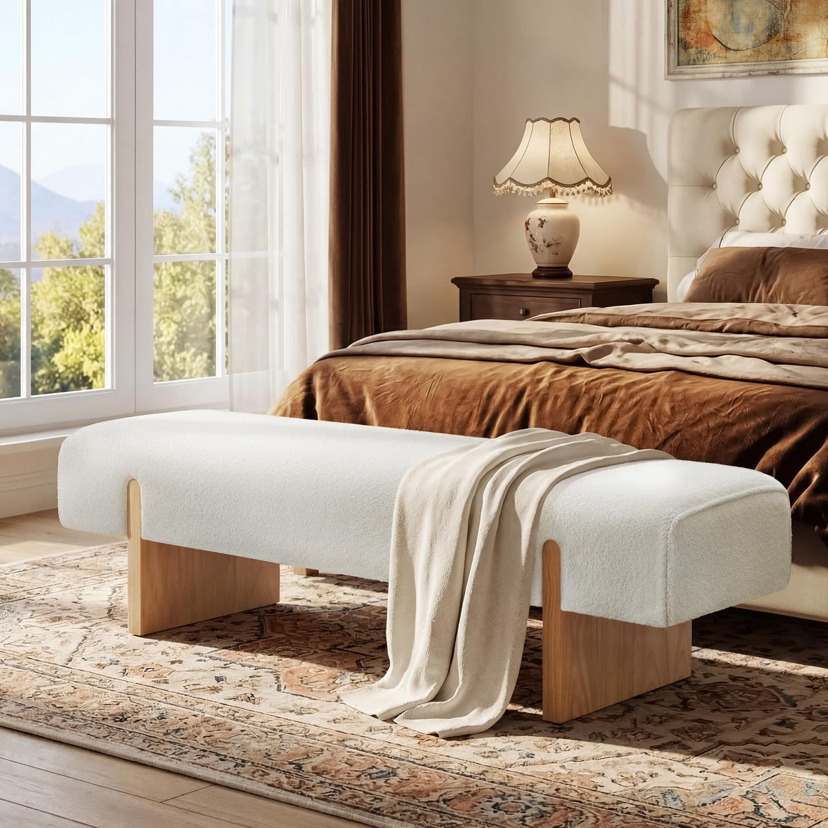 Teddy Upholstered Bed Bench