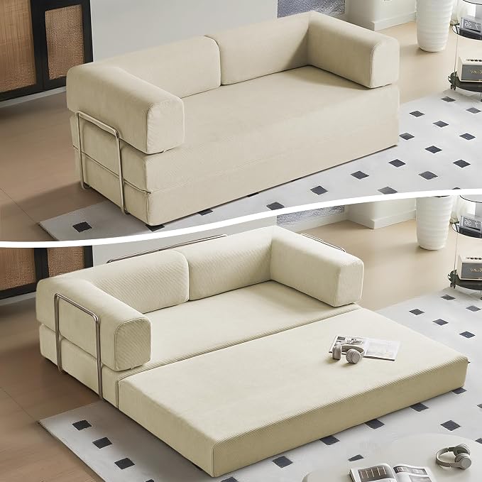 Corduroy Folding Sofa Bed