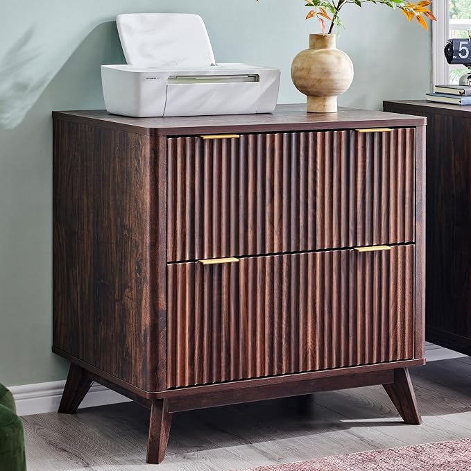 Fluted 2-Drawer Lateral File Cabinet