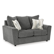 Modern Loveseat with Flared Arms