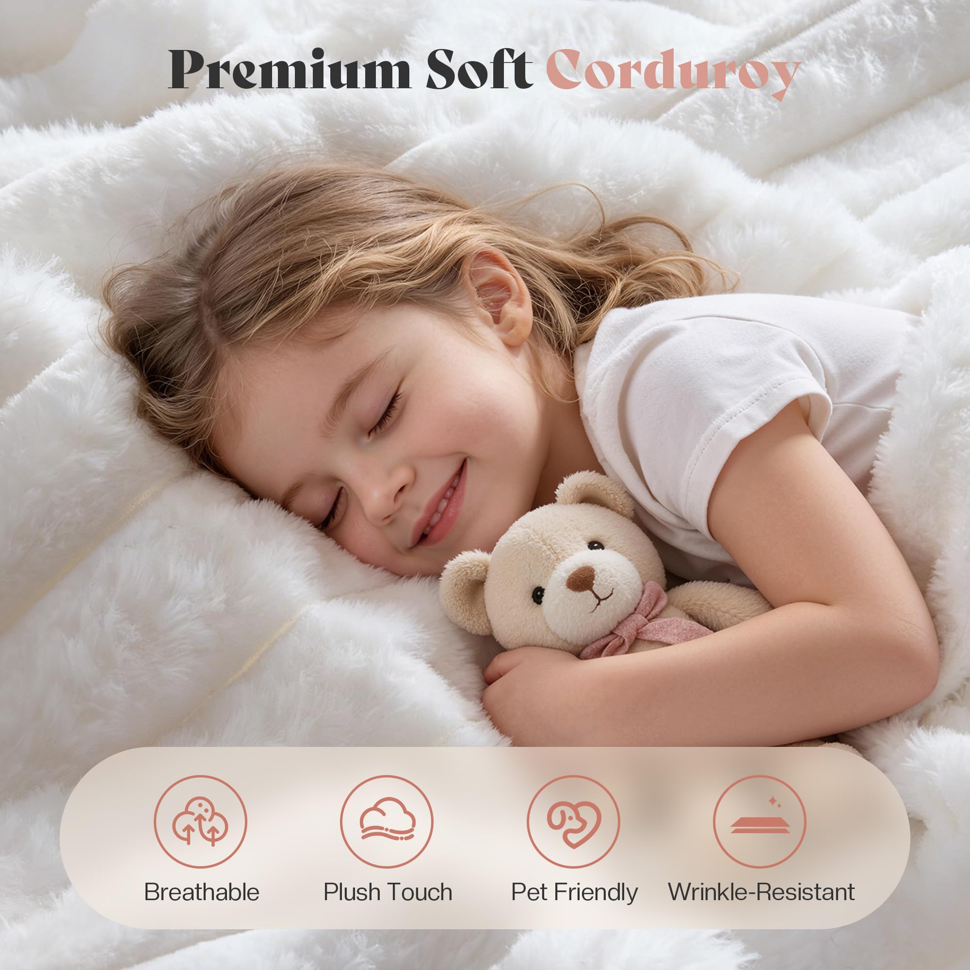 Twin Corduroy Daybed with Storage & Charging