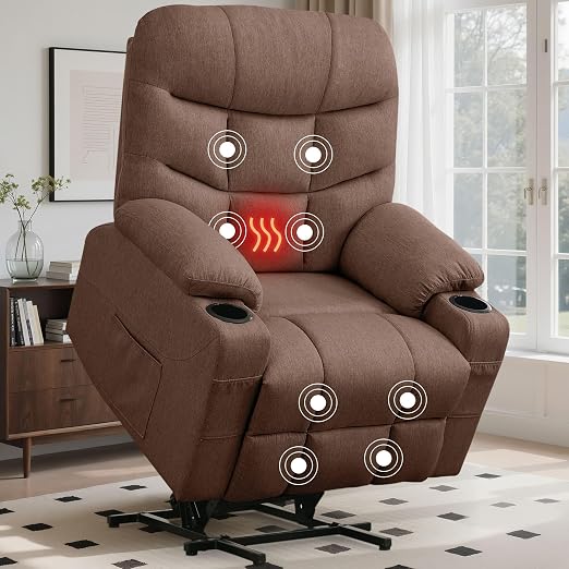 Power Lift Recliner Chair with Massage & Heating