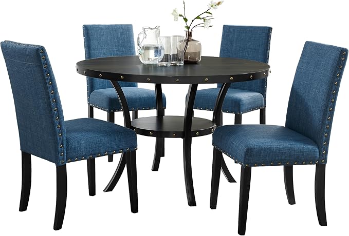 5-Piece Round Dining Set