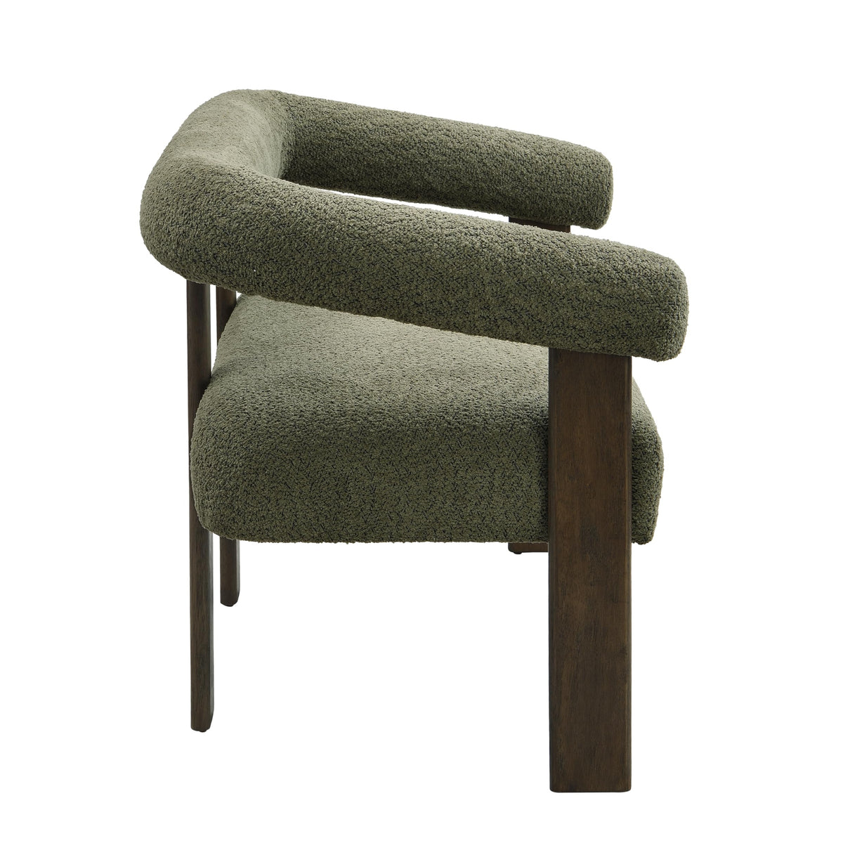 Modern Boucle Loveseat