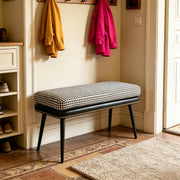 Upholstered Entryway Bench with Removable Cushion