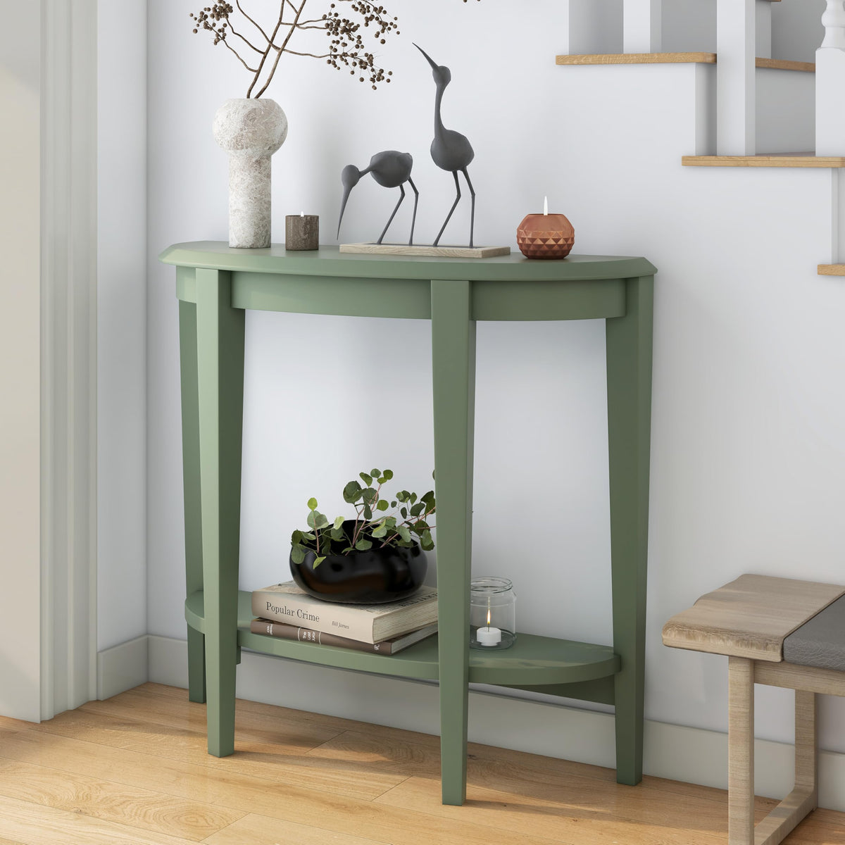 Half-Moon Console Table
