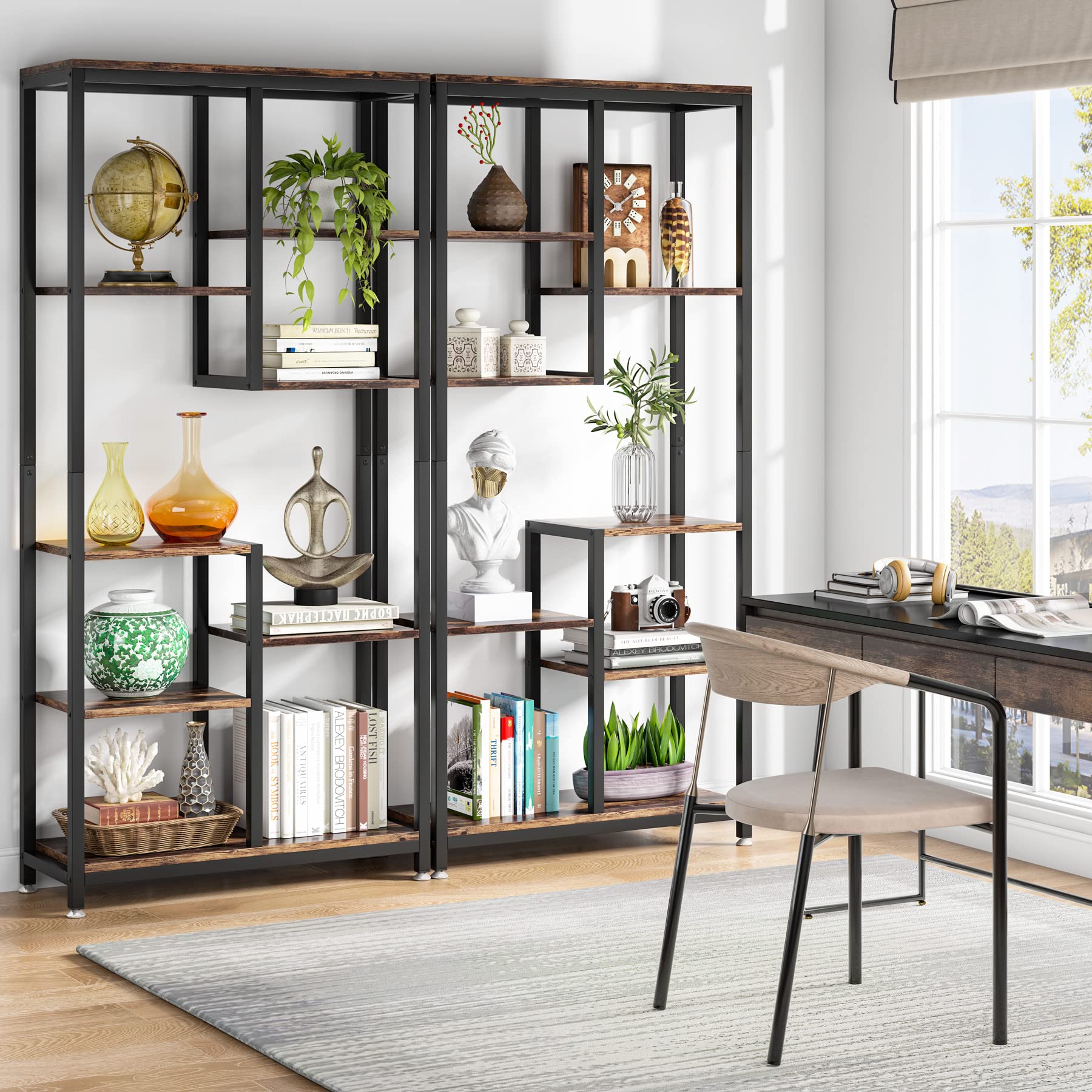 8-Shelf Industrial Bookcase
