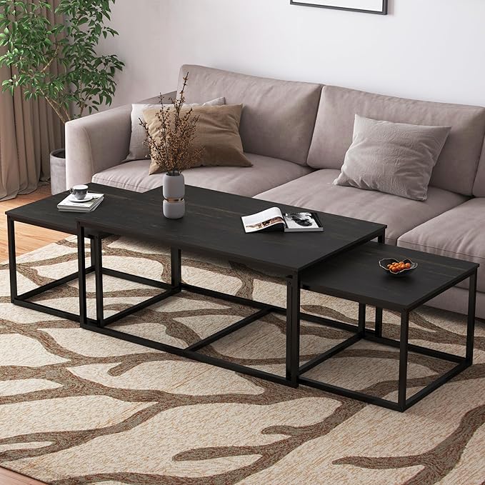 Nesting Coffee Table Set – 3 Piece