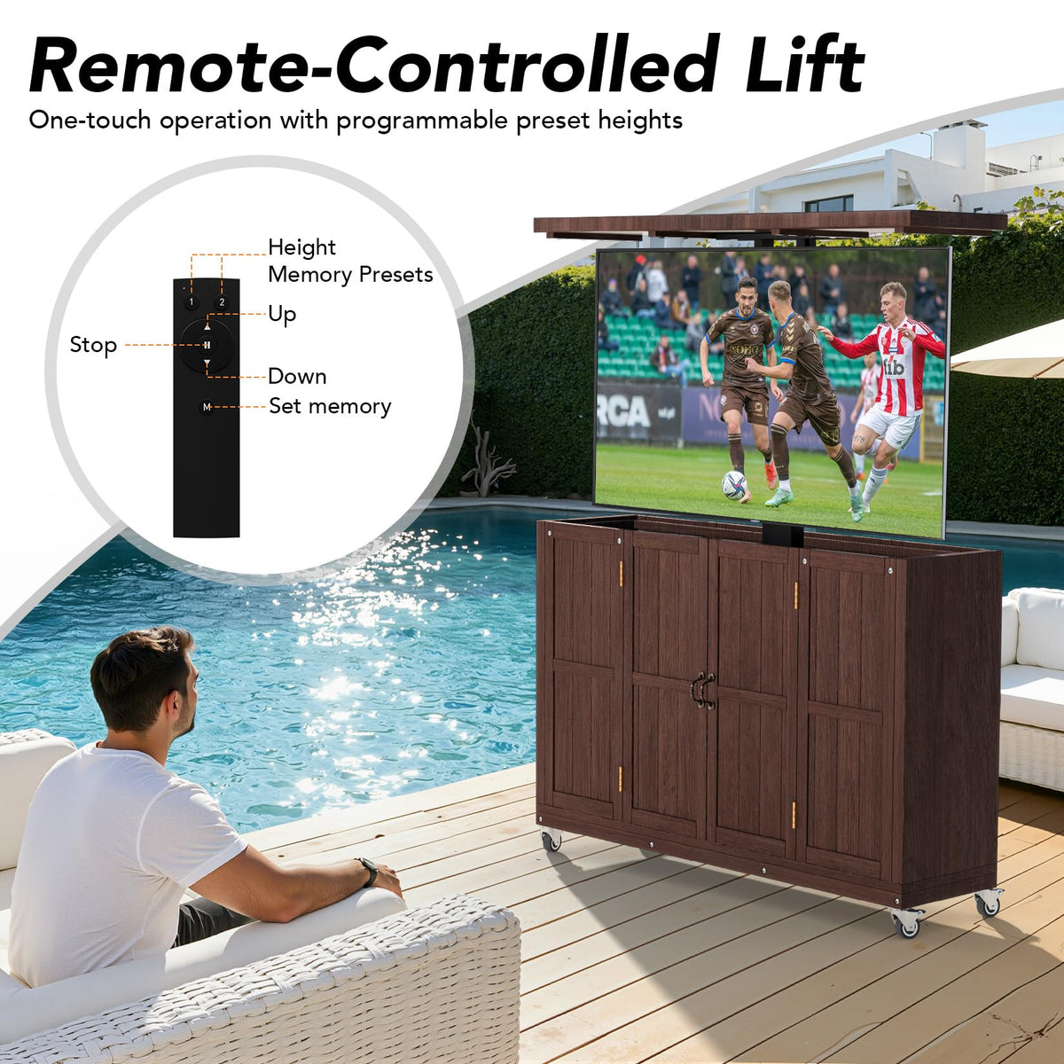 Outdoor Motorized TV Lift Cabinet