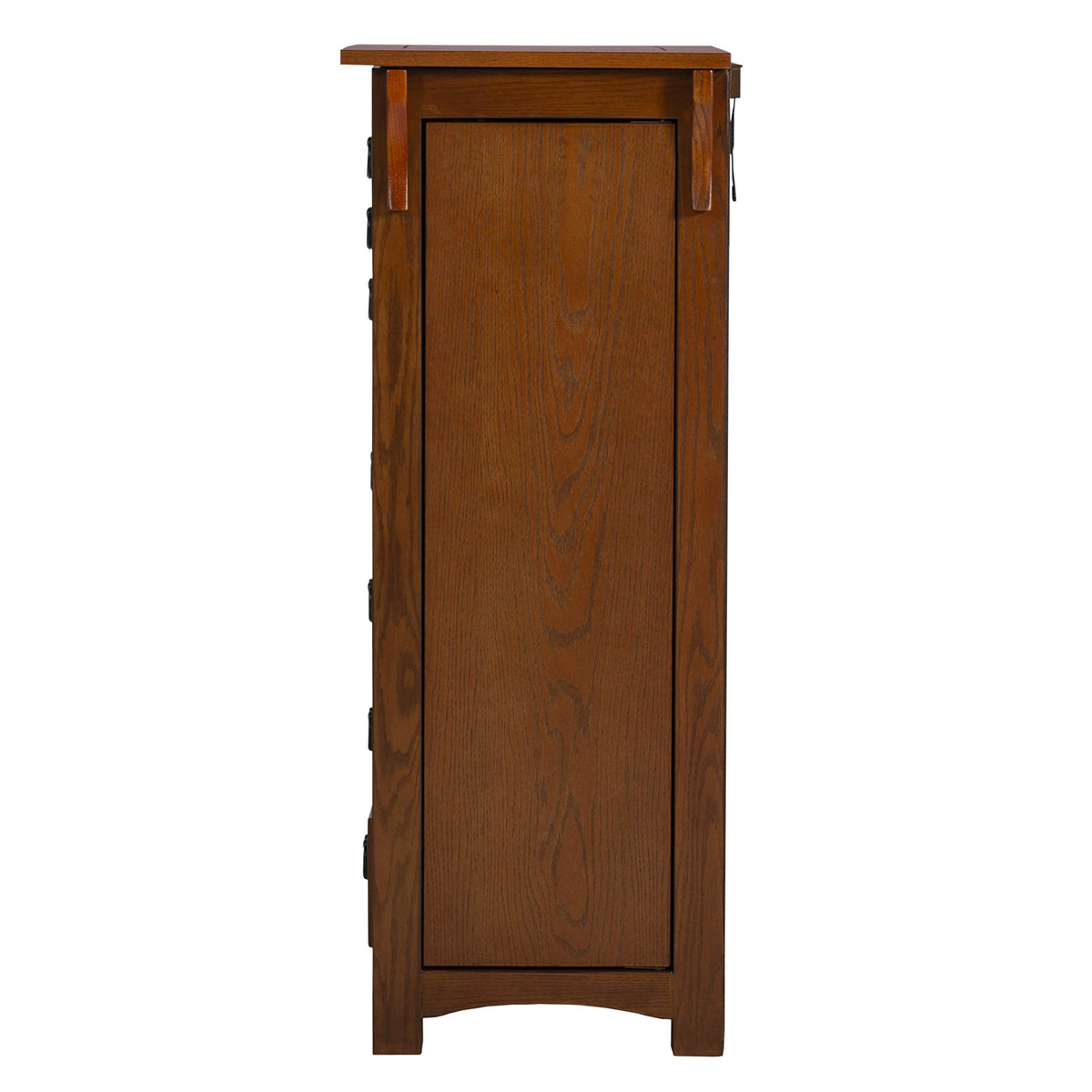 Powell Oak Kat Jewelry Armoire 19.625"L x 15.25"W x 40.625"H