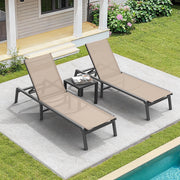 Folding Aluminum Chaise Lounge Chair