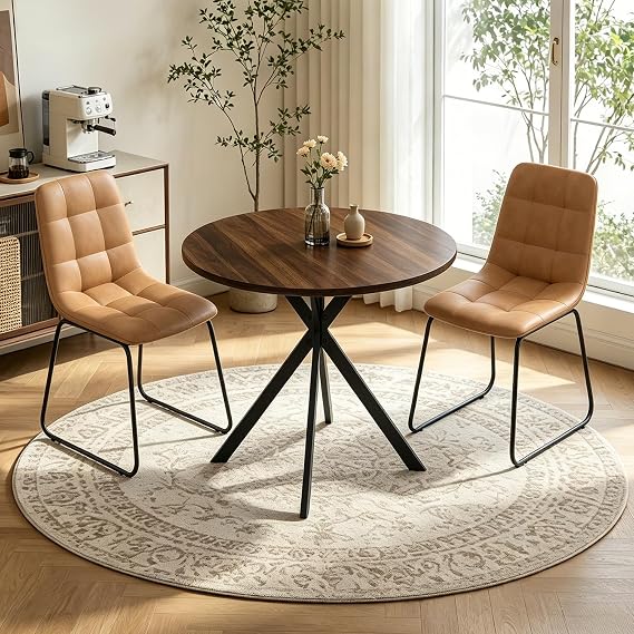 Round Dining Table Set for 2
