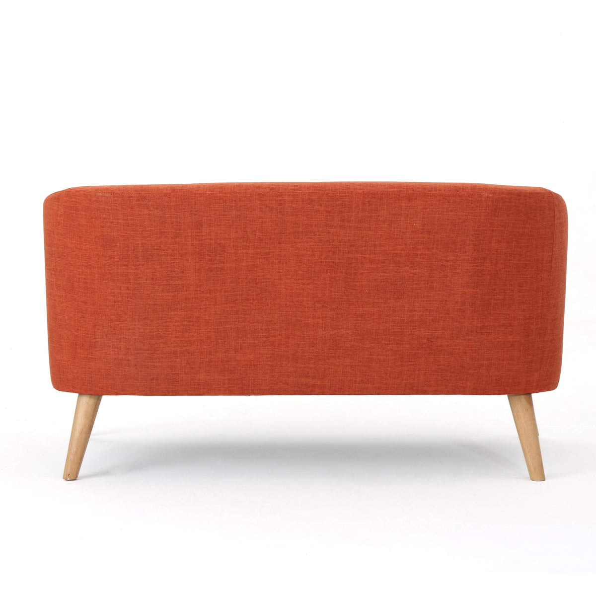Mid-Century Orange Loveseat