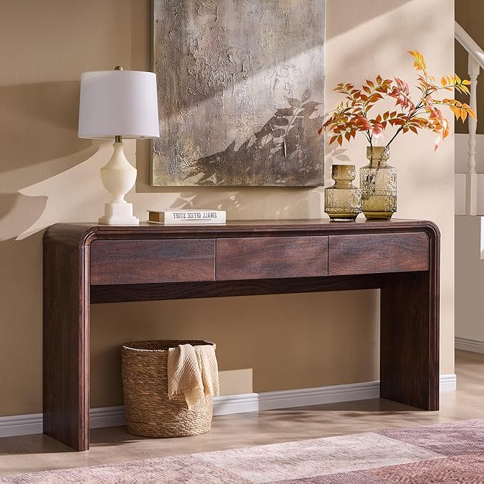63" Console Table with 3 Drawers