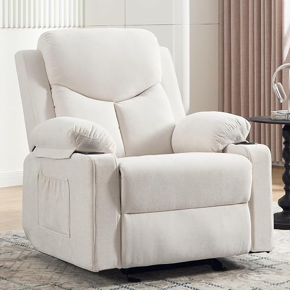 Dark Grey Rocker Massage Recliner