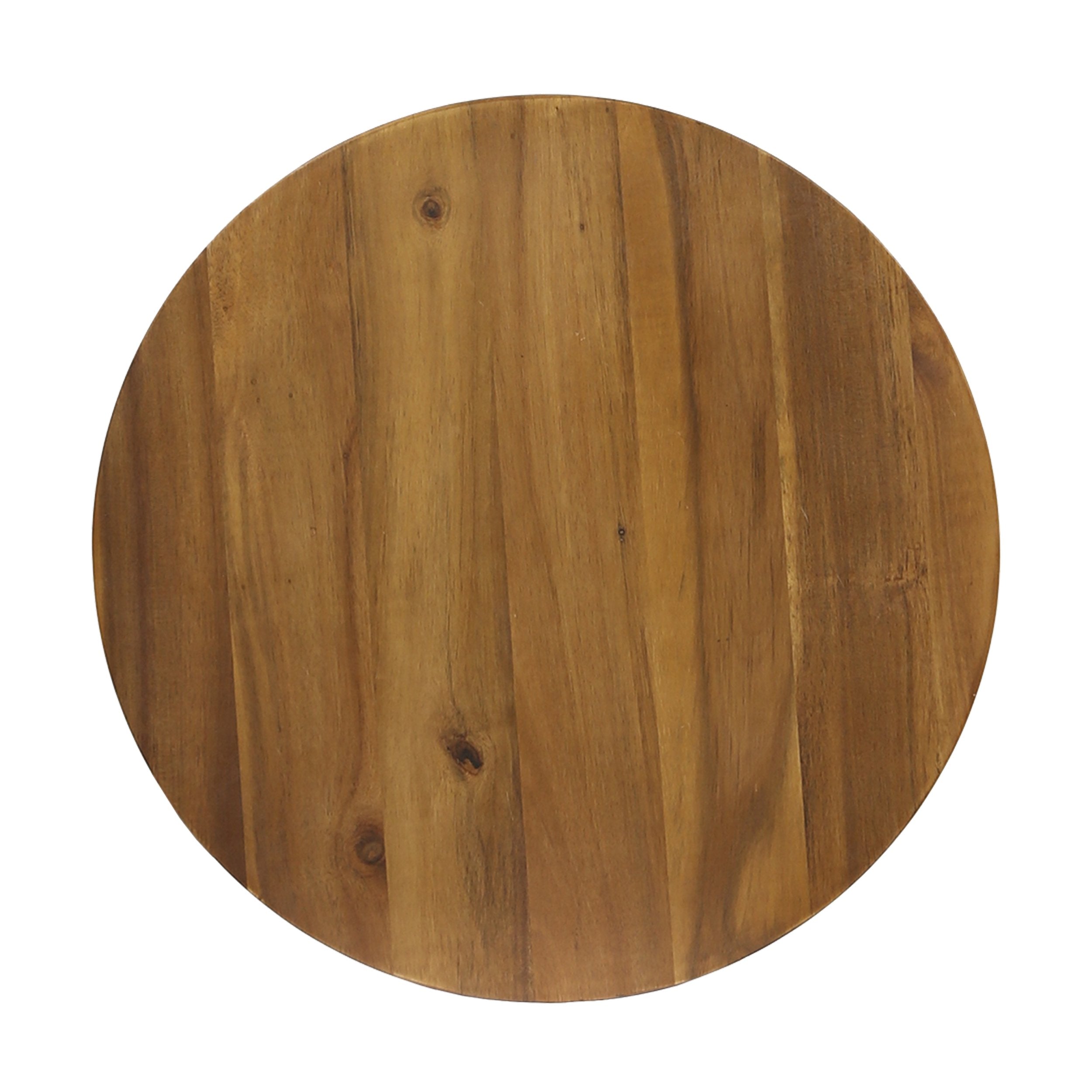 Acacia Wood Round Outdoor Side Table