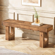 Rustic Wood Entryway Bench