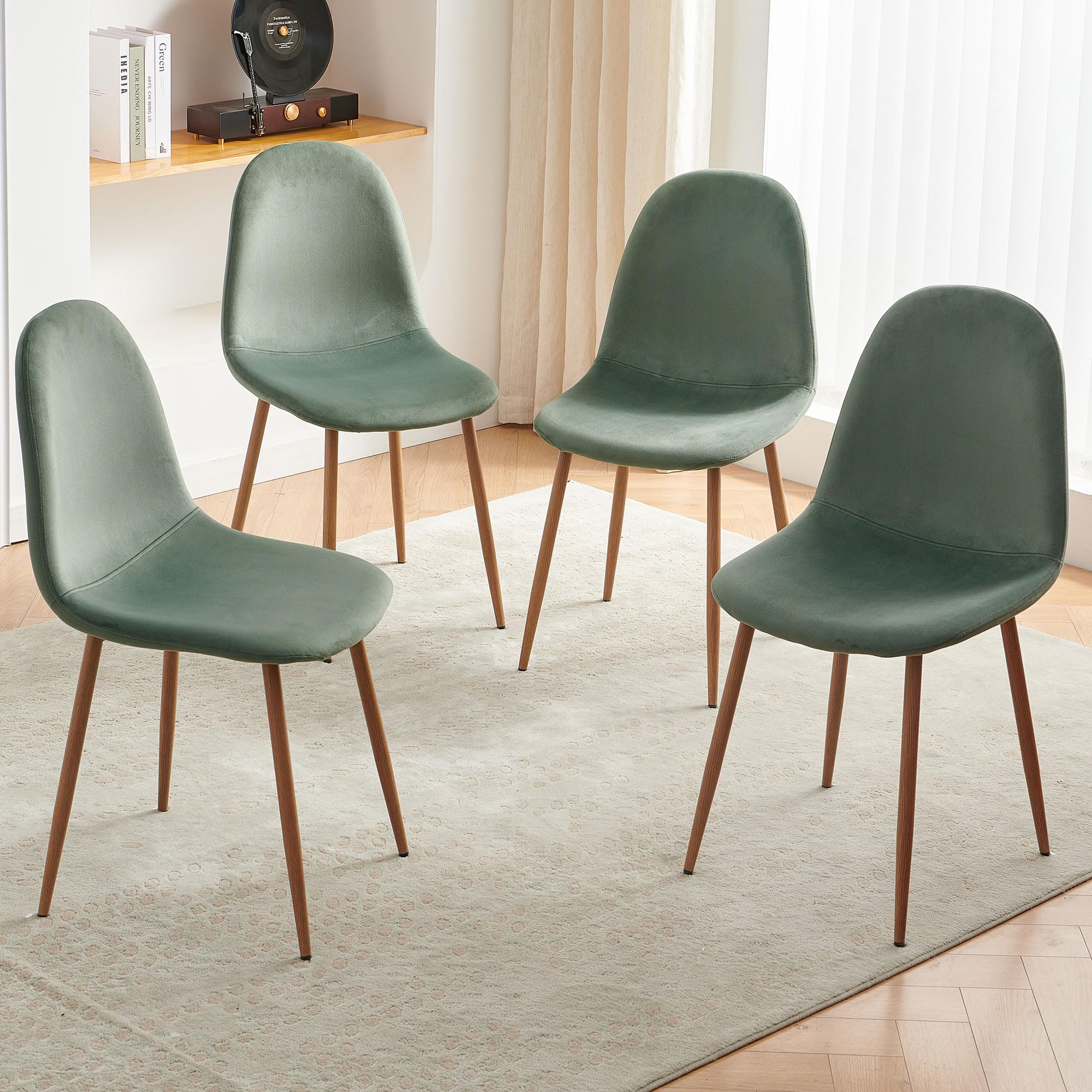 Velvet Dining Chairs, Set of 4