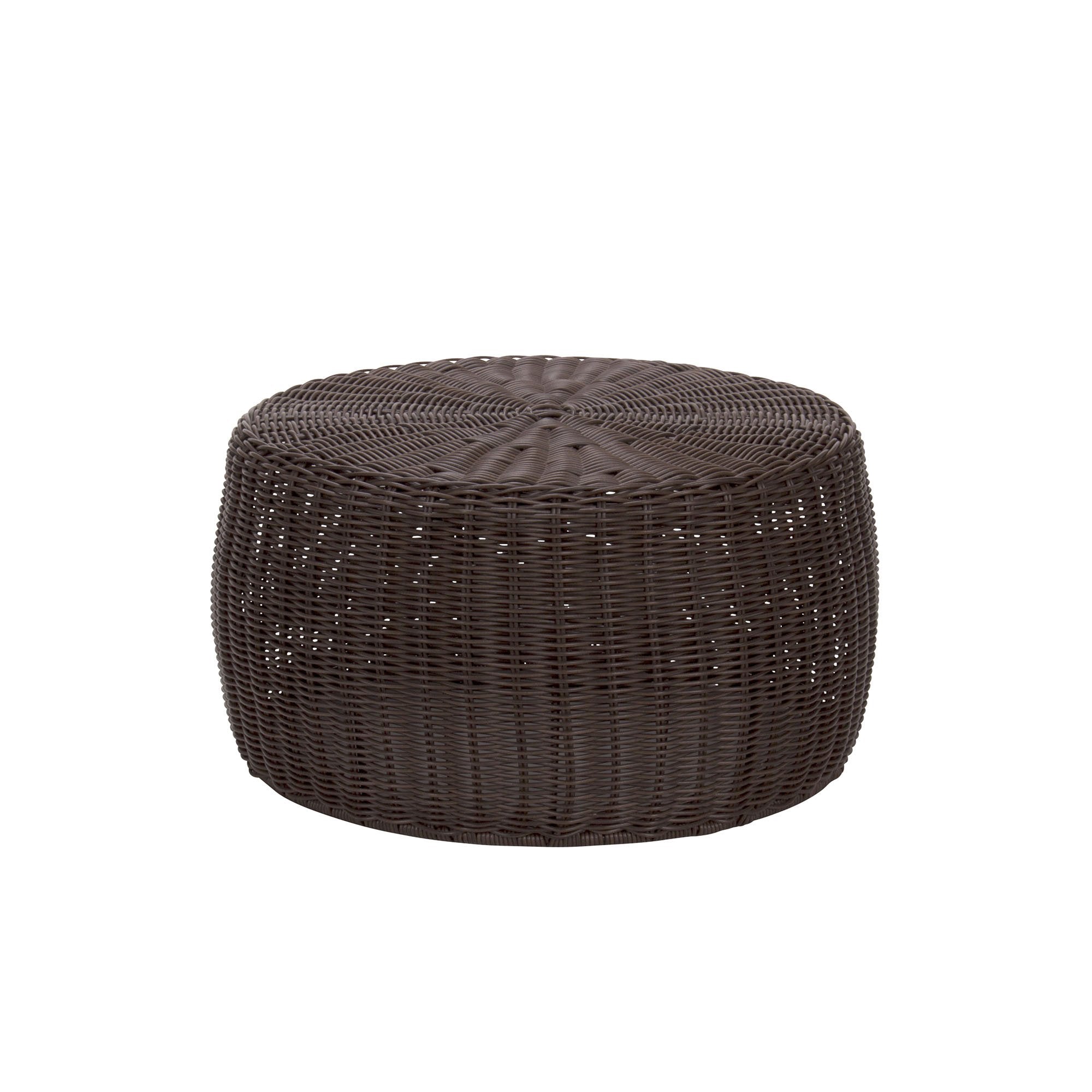 Resin Woven Storage Stool Ottoman