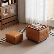 Square Storage Ottoman Set of 2