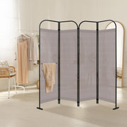 DECOLAB 68" Wide 4 Panel Room Divider, Modern Fabric Partition Panel, Waltz