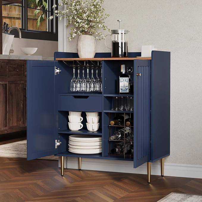 Fluted Bar Cabinet