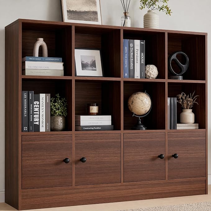 12-Cube Bookcase with Doors