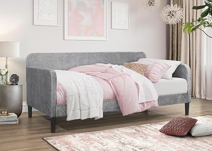 Twin Velvet Daybed with Button Tufting & Slat Support