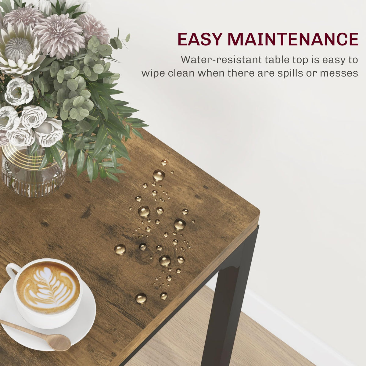 3-Piece Rustic Dining Set for 2