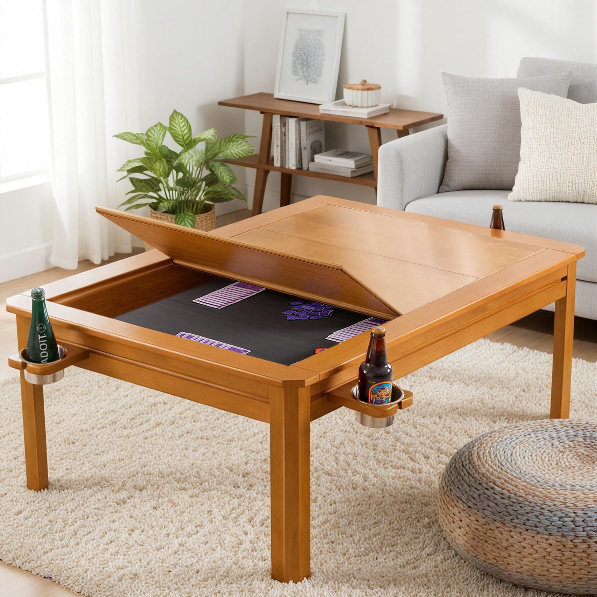 Board Game Coffee Table with Removable Top