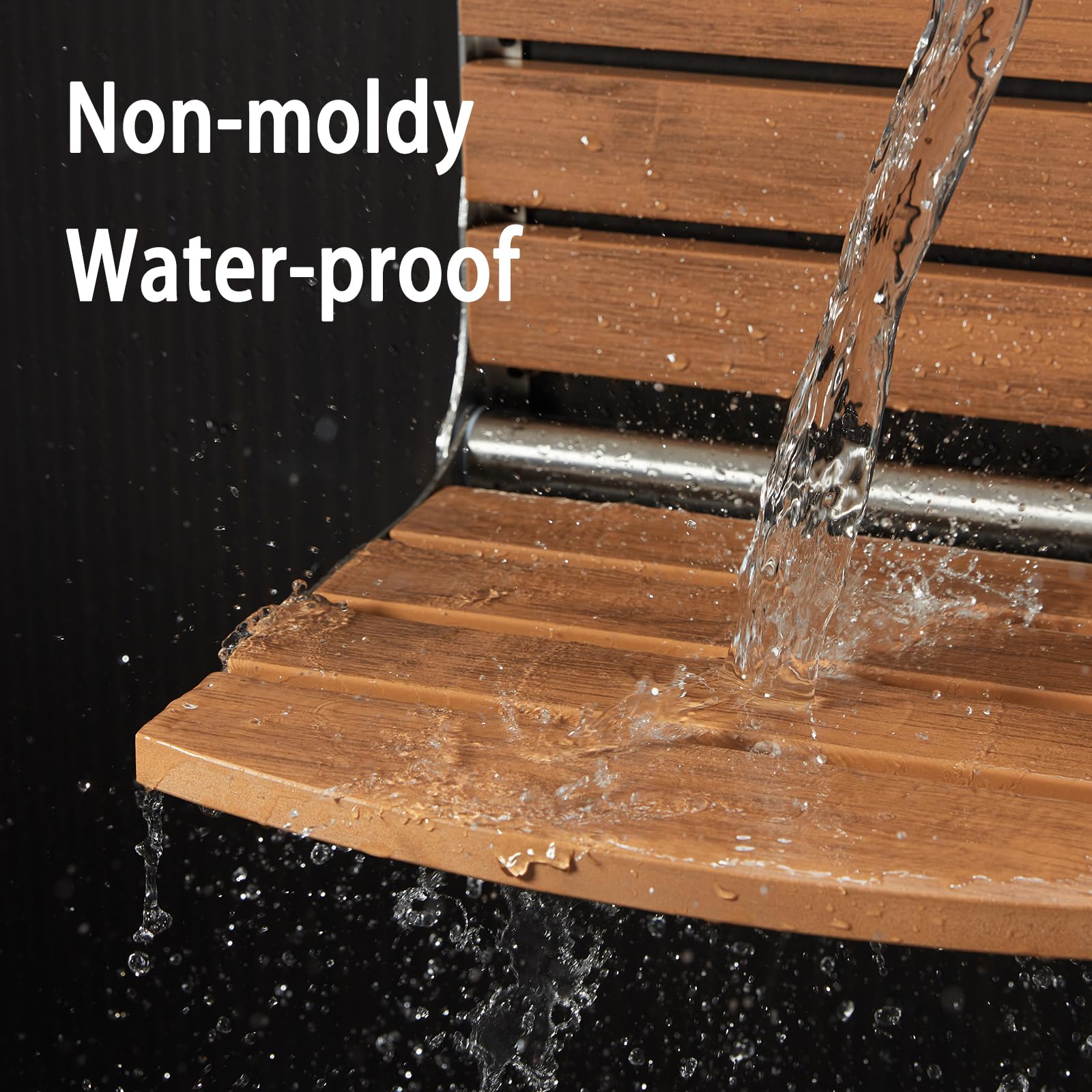 Wall-Mounted Folding Shower Seat