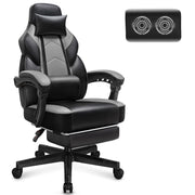 Big & Tall Gaming Chair with Footrest & Massage Lumbar