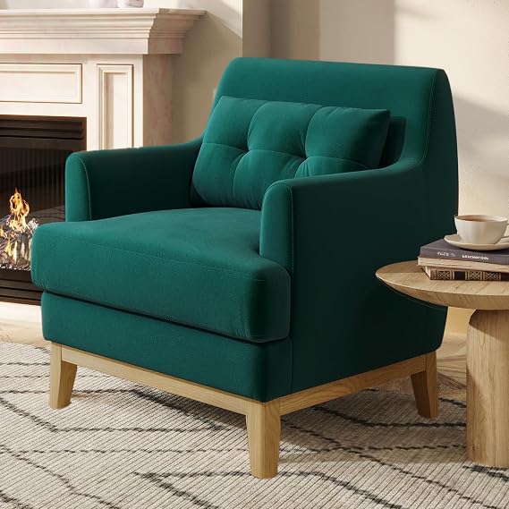 Green Corduroy Power Swivel Recliner