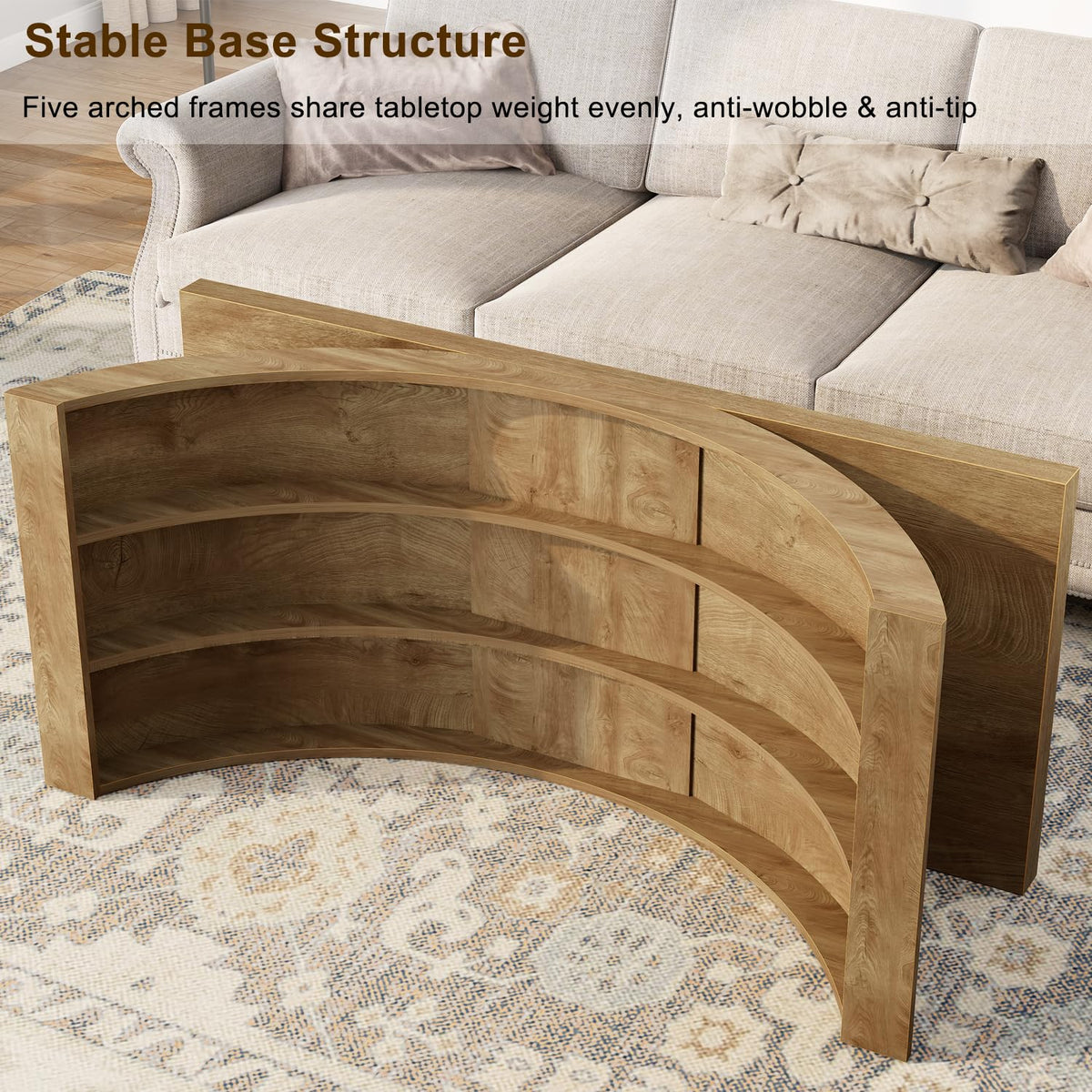 Arched Base Coffee Table