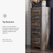 Signature Design Drystan Multi Wood Narrow Chest by Ashley