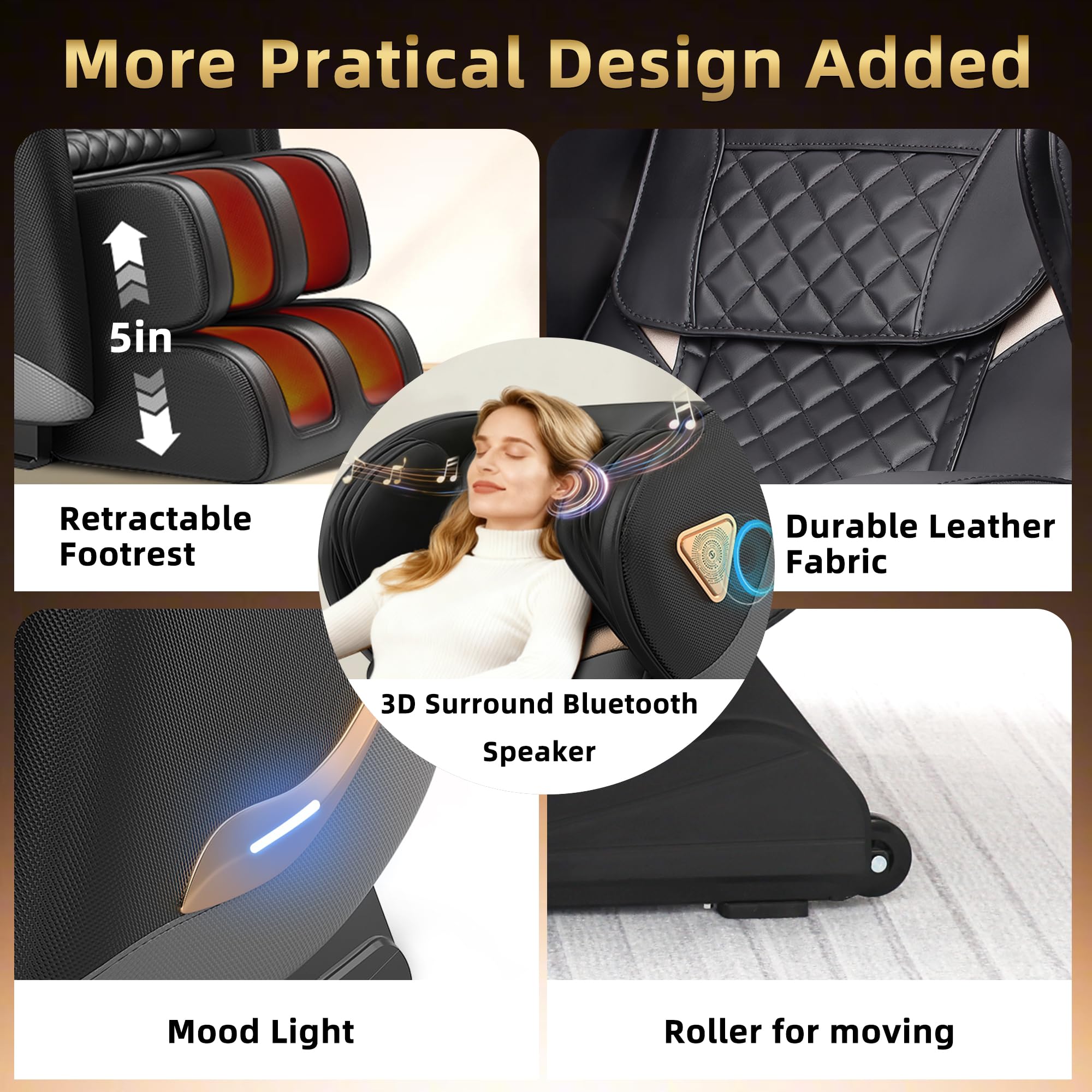 VireoNest 2026 Massage Chair Full Body, Zero Gravity Massage Chair Recliner - Upgraded 10-Point Roller, Heating, Airbags, Foot Roller, Shiatsu Full Body Massage Chairs, Gift for Parent