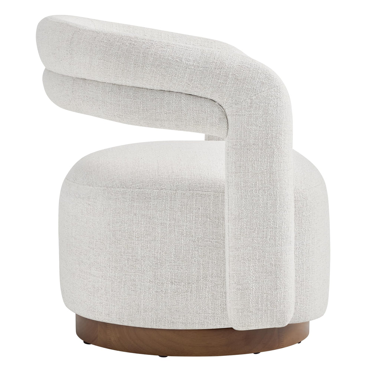 Cream Swivel Accent Chairs, Set of 2
