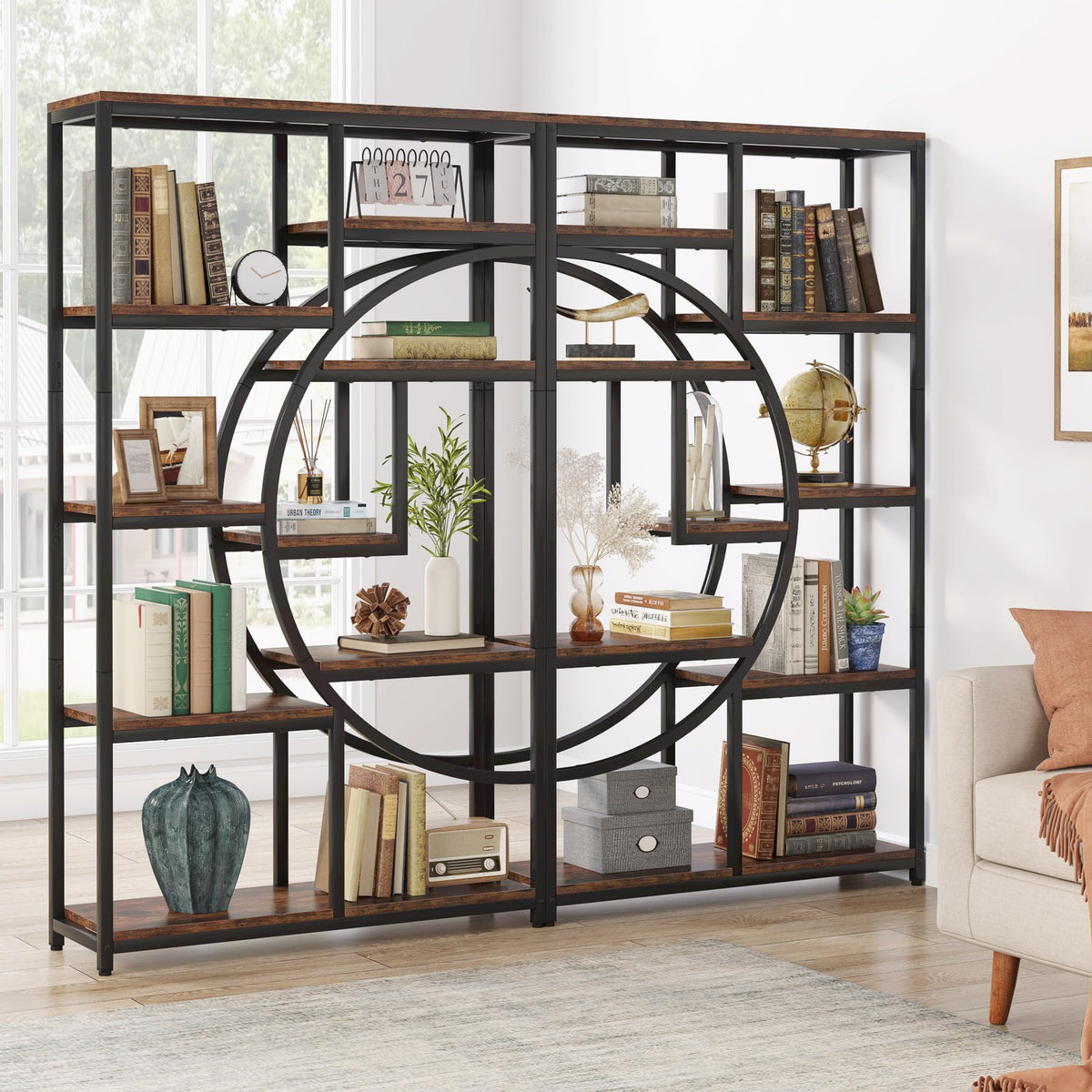9-Shelf Industrial Bookcase