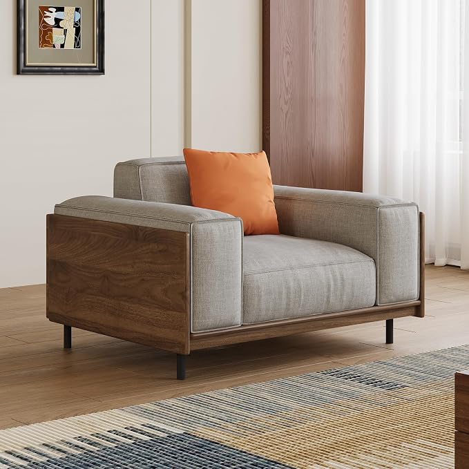 Fabric Sofa and Armchair