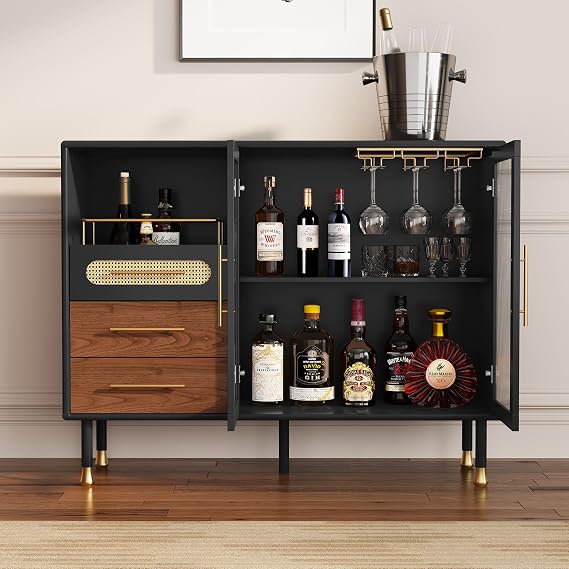Bar Cabinet with Wine Rack
