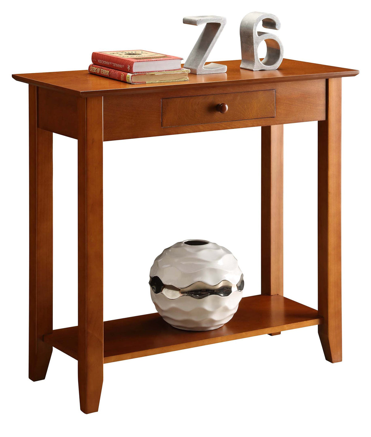 Cherry Console Table with Drawer