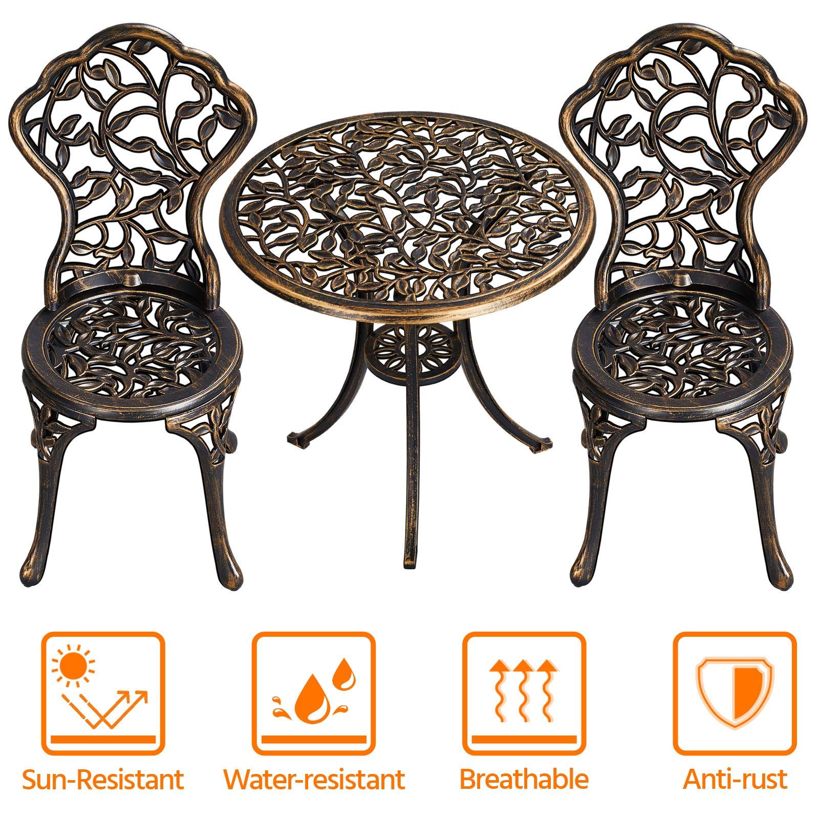 3-Piece Outdoor Bistro Set