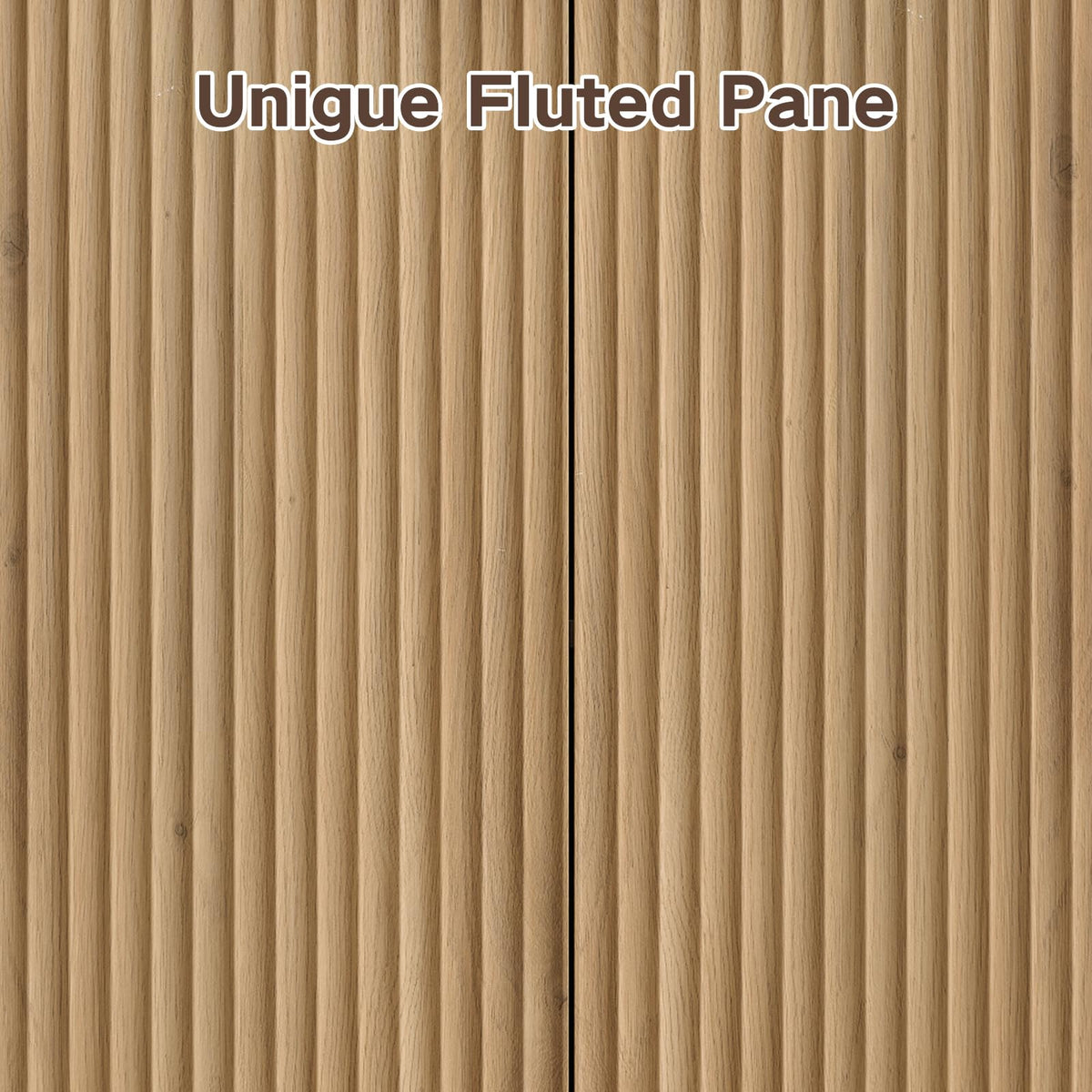 Natural Fluted Sideboard